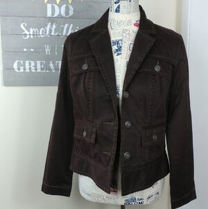 Chico's Dark Brown Jean Jacket